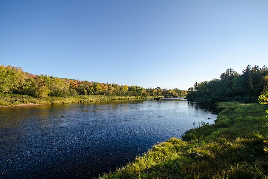 Park Rapids MN - Peaceful River in Northern Minnesota on a Sunny Day